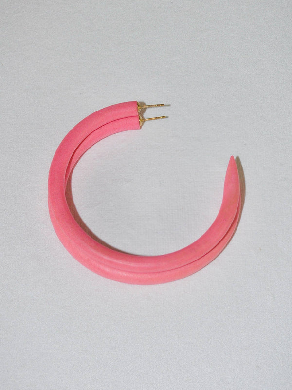 binky and lulu - Shrimp Large Smooth Hoop