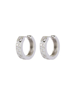 Checkerboard Pave Hoops | LUV AJ