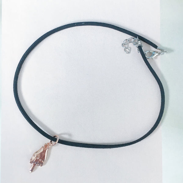 FU Middle Finger Choker - amannequin - amannequin