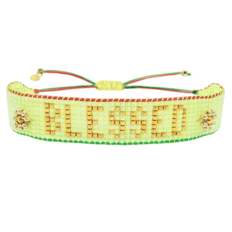 Blessed Neon Miyuki Beaded Bracelet