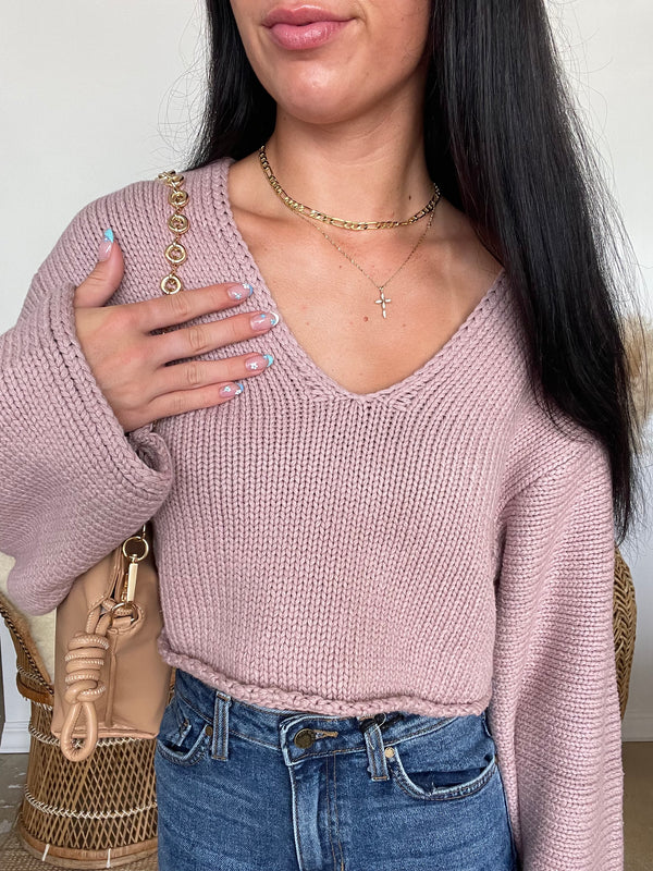 Samantha Cropped Sweater FINAL SALE