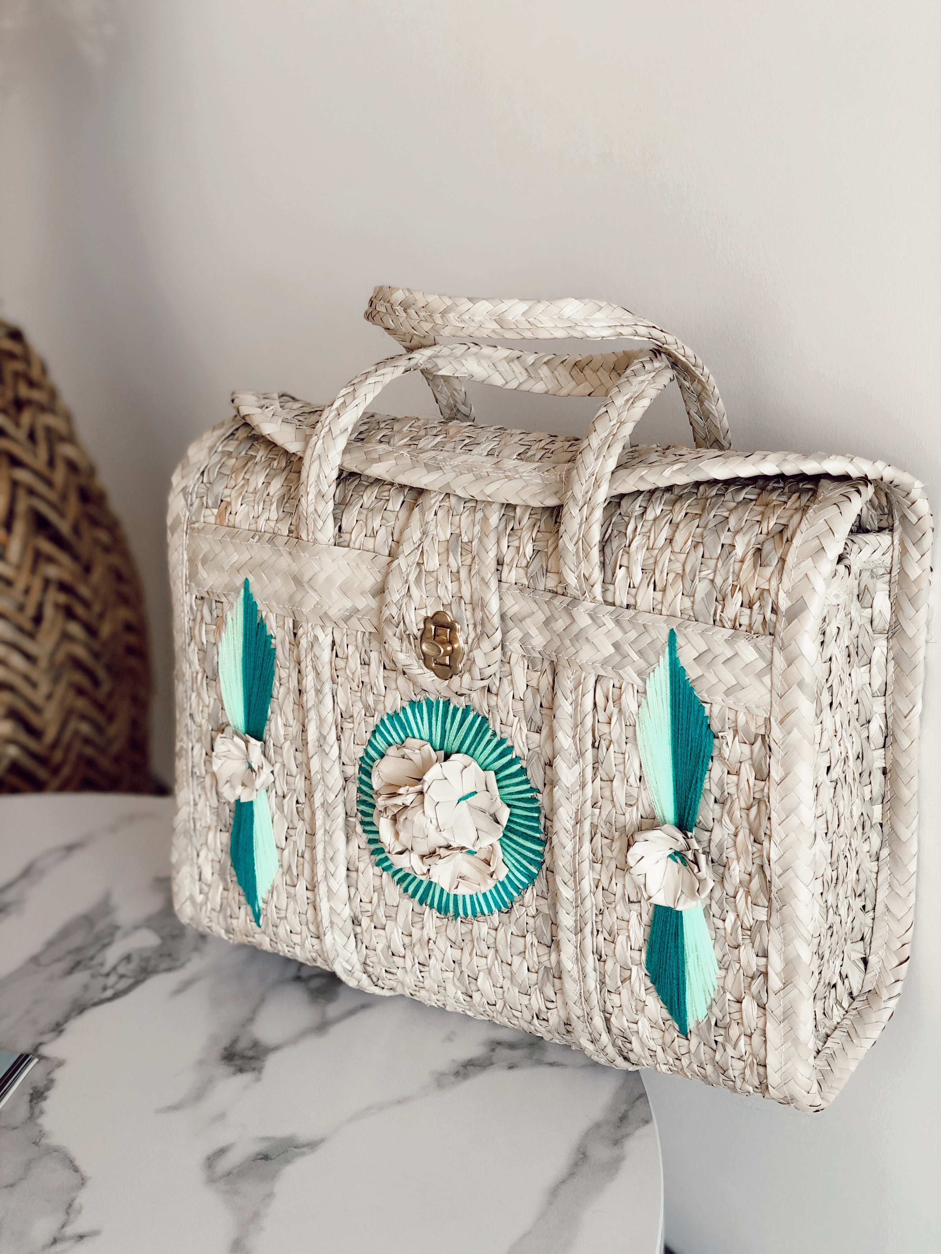 Acapulco Palm Beach Bag Tote | Mint