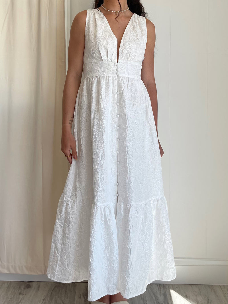 En Saison | Corsica White Maxi Dress FINAL SALE