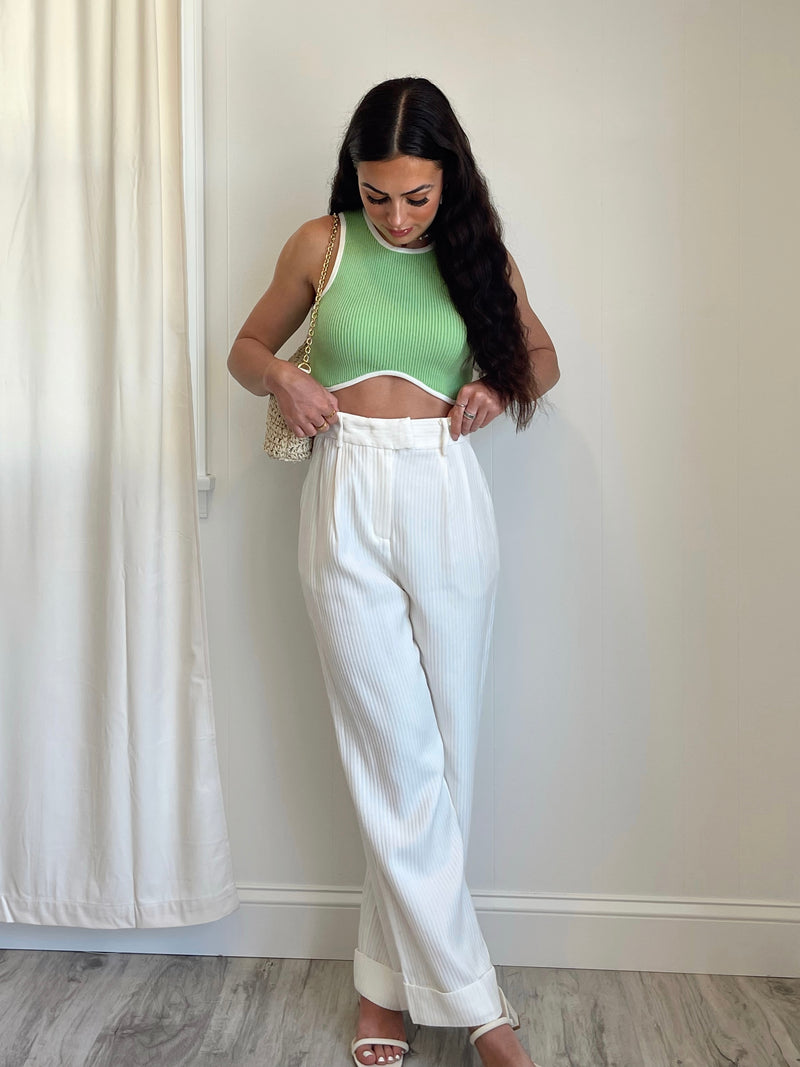 Palmier Woven Wide Leg Pants