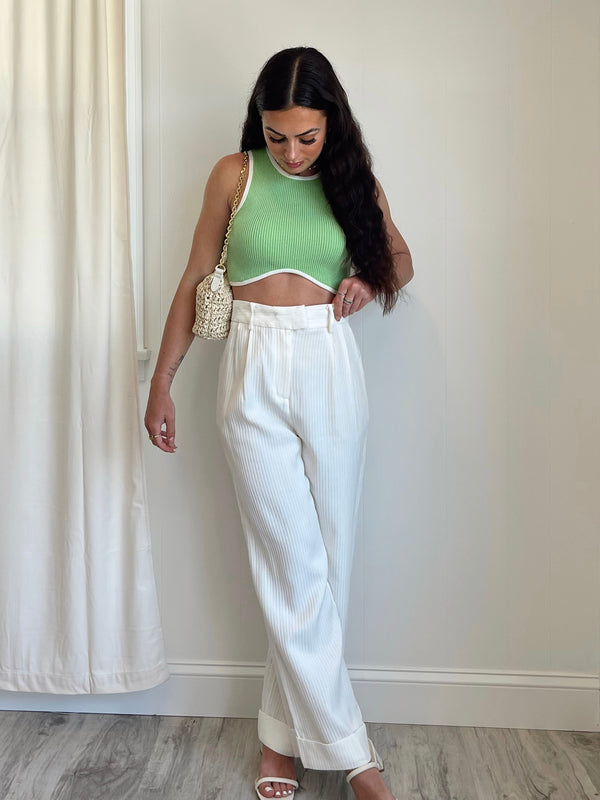 Palmier Woven Wide Leg Pants