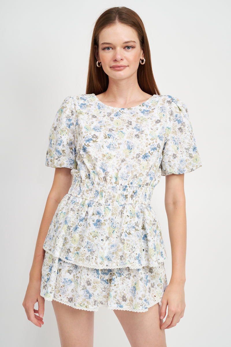 FINAL SALE En Saison | Eliza Floral Romper