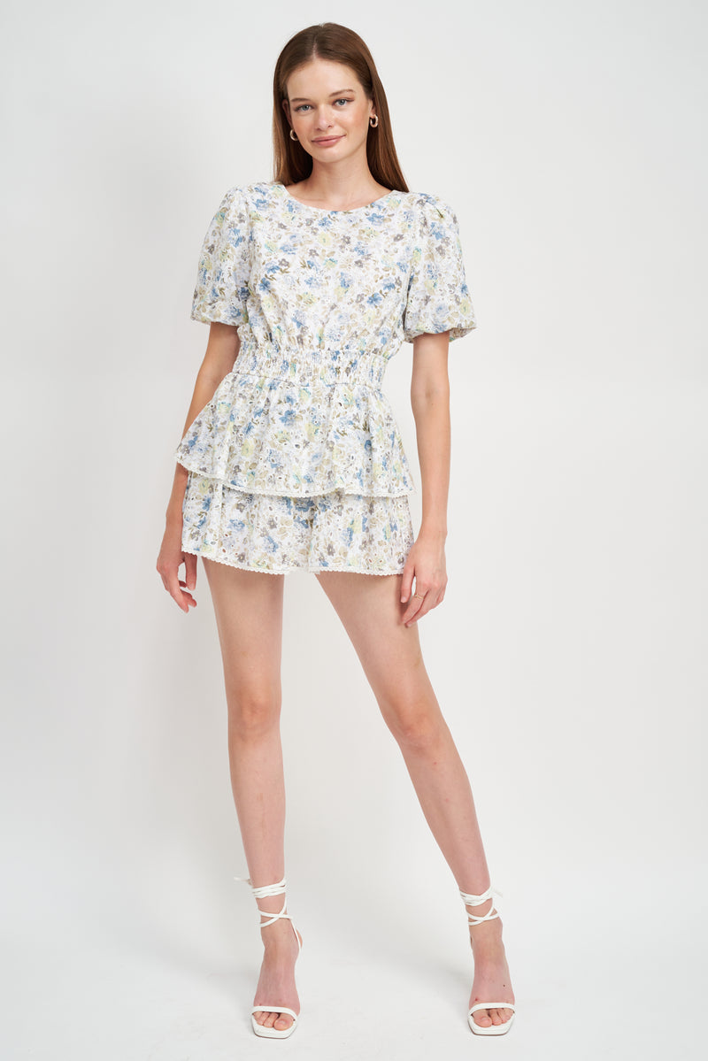 FINAL SALE En Saison | Eliza Floral Romper