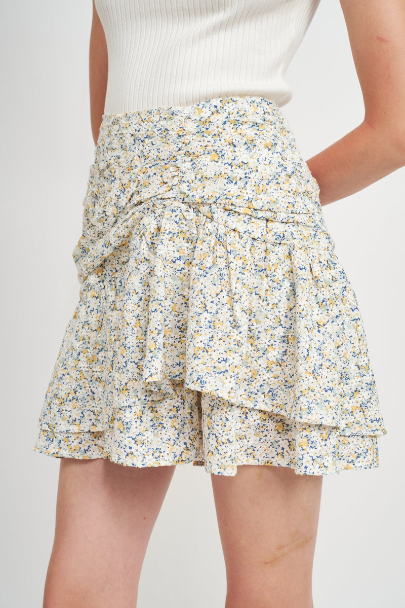 En Saison |  Orielle Floral Mini Skirt FINAL SALE