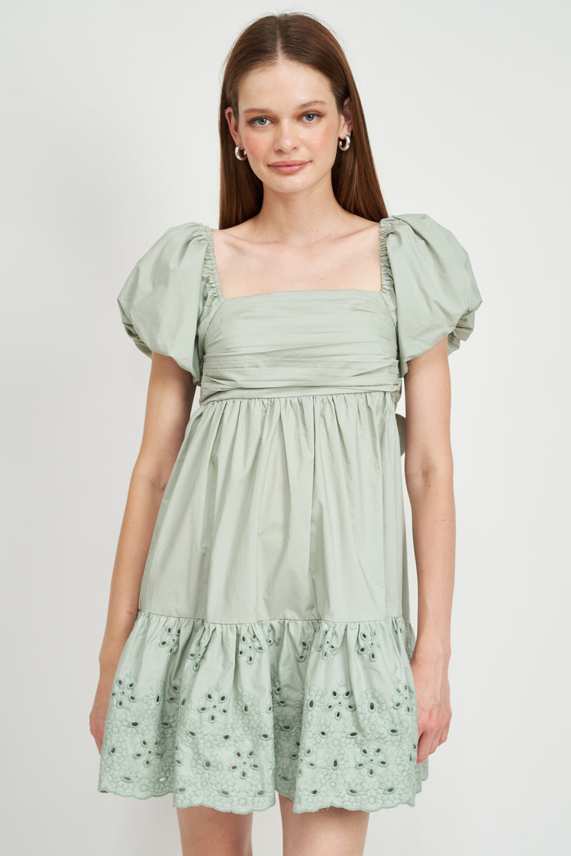 En Saison | Juliet Mini Dress Seafoam FINAL SALE