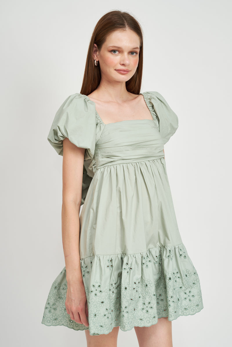 En Saison | Juliet Mini Dress Seafoam FINAL SALE