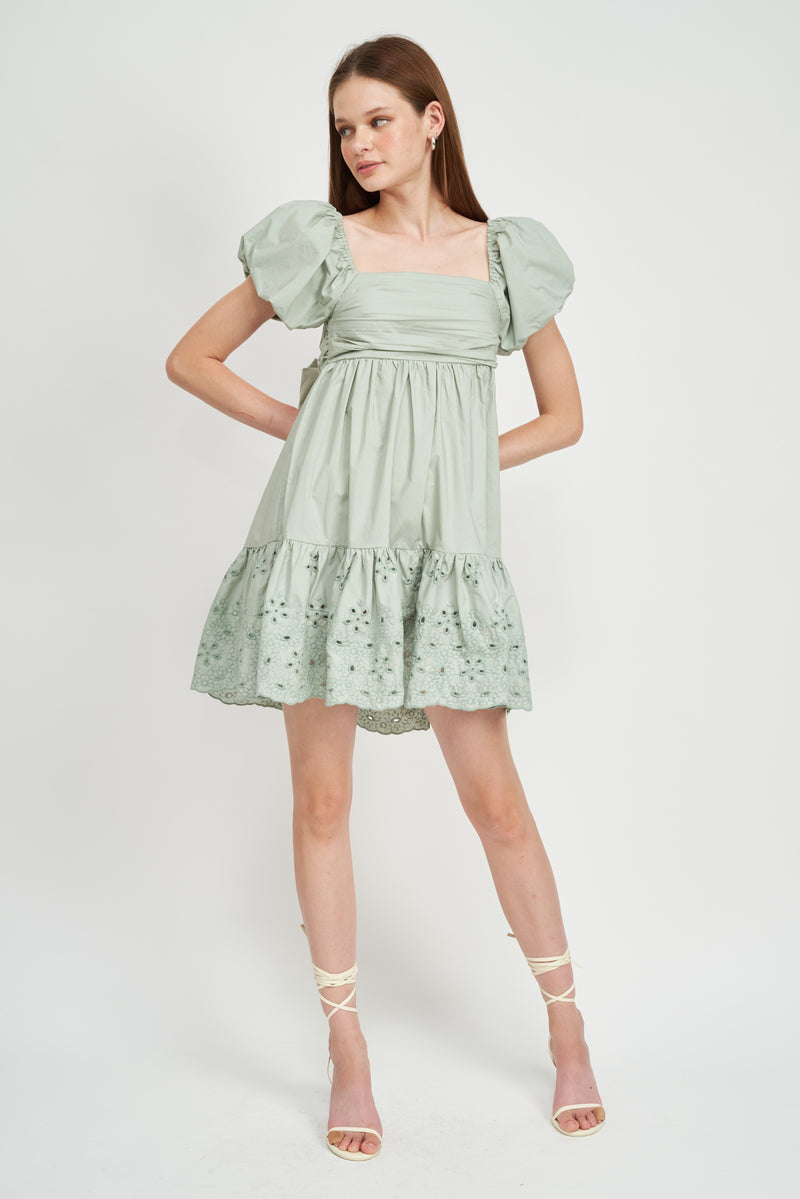 En Saison | Juliet Mini Dress Seafoam FINAL SALE